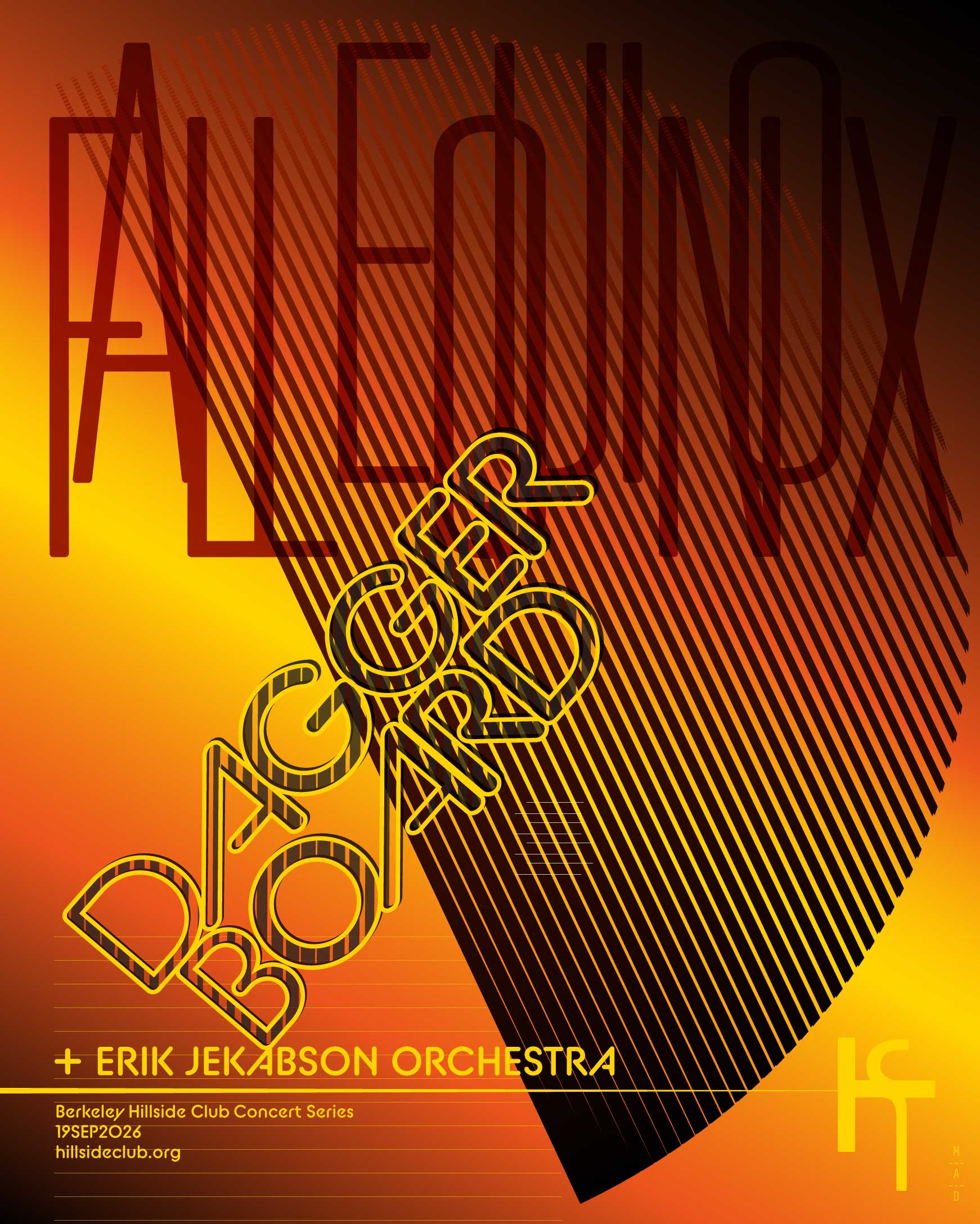 A poster for Trio De Karl by Erik Adigard and Patricia McShane, Madxs
